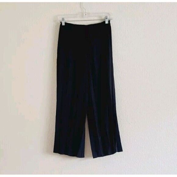Babette Crop City Pleated Urban Pants Size P Black High-Rise Small - Picture 5 of 9